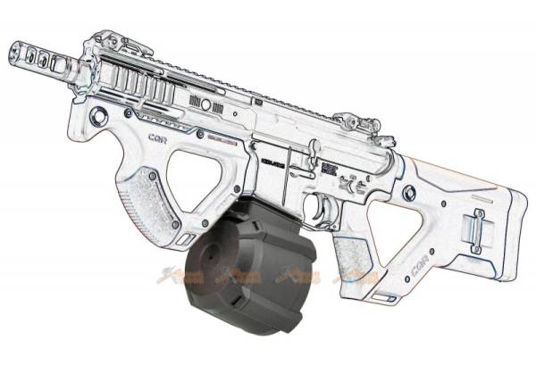 Battleaxe 1000rds Electric Drum Magazine for M4 AEG (BK) - Image 6