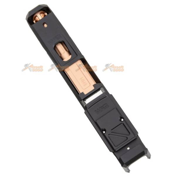 JDG WAR Afterburner RMR Slide Set for Marui G19 Gen.3 (Black / Gold) - Image 2