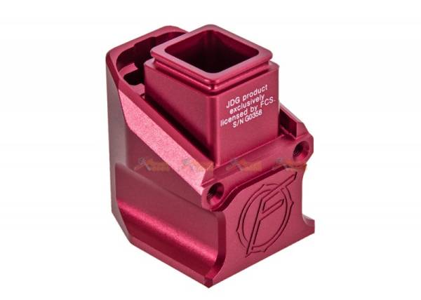 JDG Floyds Licensed Mag Extension Pad for Marui WE G-Series GBB Magazine - Red - Image 2