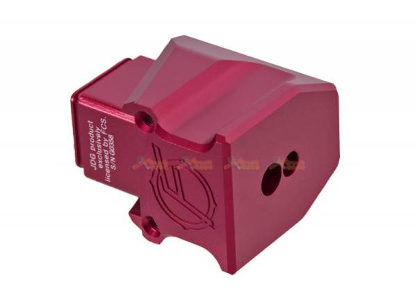 JDG Floyds Licensed Mag Extension Pad for Marui WE G-Series GBB Magazine - Red - Image 3
