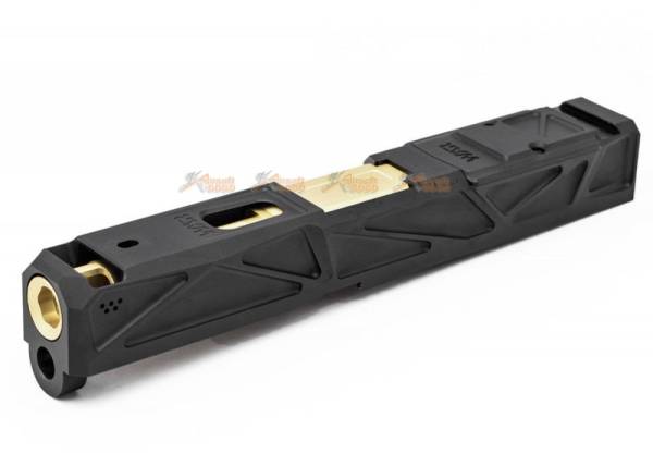 JDG WAR Afterburner RMR Slide Set for Tokyo Marui G19 Gen 3 GBB (Licensed by WAR) (Black Slide w/ Rose Gold Barrel) - Image 4