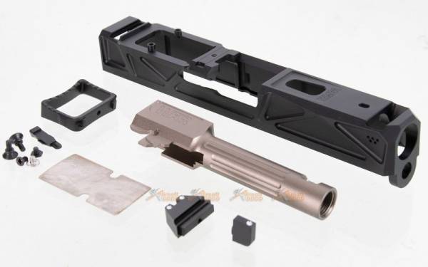 JDG WAR Afterburner RMR Slide Set for Umarex / VFC G19 Gen.3 (Blac / Bronze Barrel)