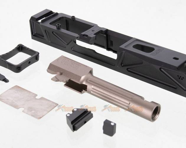 JDG WAR Afterburner RMR Slide Set for Umarex / VFC G19 Gen.3 (Blac / Bronze Barrel)