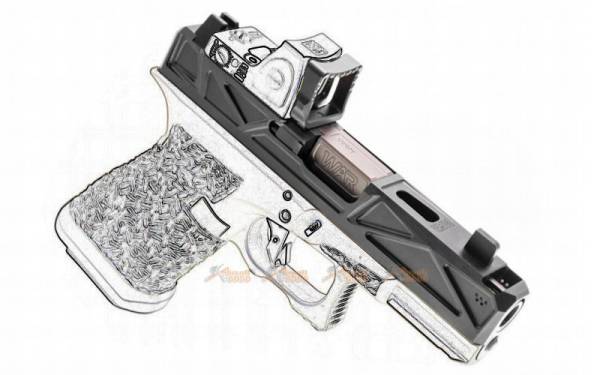 JDG WAR Afterburner RMR Slide Set for Umarex / VFC G19 Gen.3 (Blac / Bronze Barrel) - Image 4