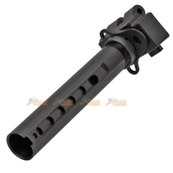 G36 Stock Adaptor with M4 6-Position stock pipe for Marui, Classic Army, Jing Gong AEG (Black) - Image 3