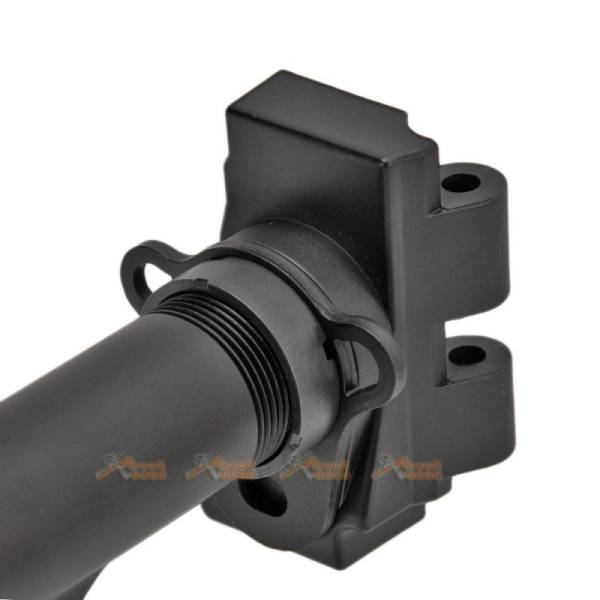 G36 Stock Adaptor with M4 6-Position stock pipe for Marui, Classic Army, Jing Gong AEG (Black) - Image 5