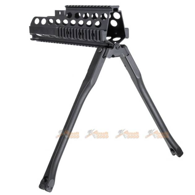 CNC Aluminium Alloy RAS Handguard with Bipods for JingGong / Classic Army / Marui G36 G36K G36V SL8 SL9 AEG