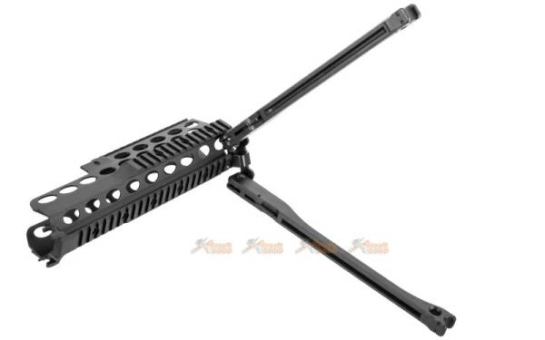 CNC Aluminium Alloy RAS Handguard with Bipods for JingGong / Classic Army / Marui G36 G36K G36V SL8 SL9 AEG - Image 5