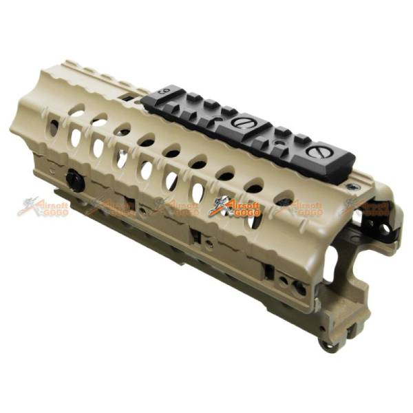 Golden Eagle 7" Handguard with 20mm Rail for JG 6613 (TAN) - Image 4
