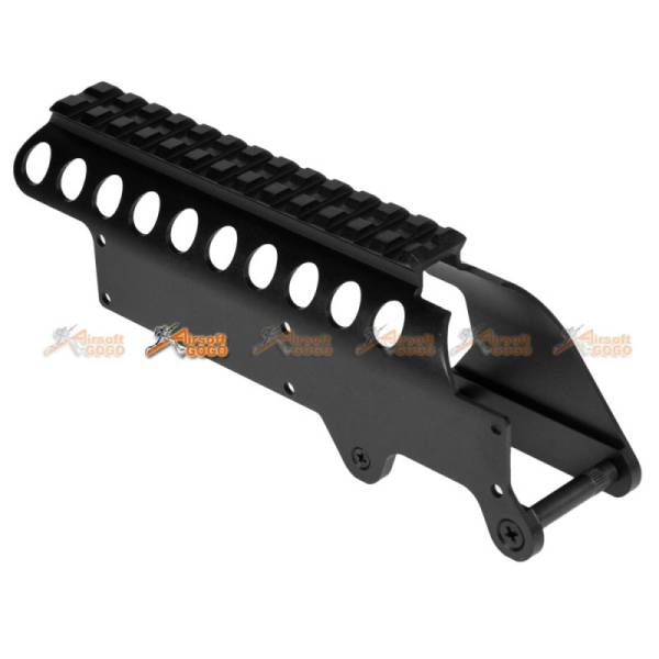 Golden Eagle M870 Gas Pump Action Shotgun Top Rail Mount (Black)