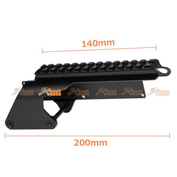 Golden Eagle M870 Gas Pump Action Shotgun Top Rail Mount (Black) - Image 4