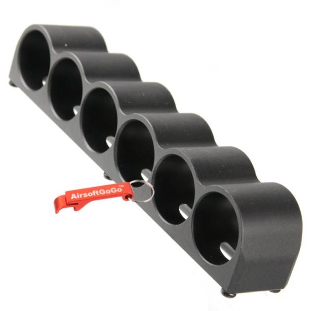Golden Eagle M870 Gas Pump Action Shotgun 6 Shell Holder (Black)