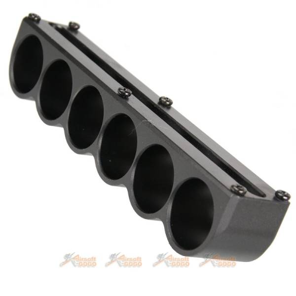 Golden Eagle M870 Gas Pump Action Shotgun 6 Shell Holder (Black) - Image 2