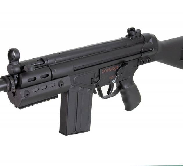 JG Tokyo Marui Clone T3 SAS-G Shorty RIS Airsoft AEG Rifle w/ Full Stock