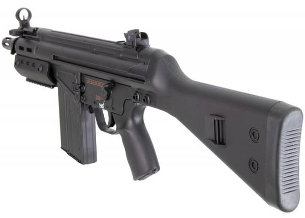 JG Tokyo Marui Clone T3 SAS-G Shorty RIS Airsoft AEG Rifle w/ Full Stock - Image 3
