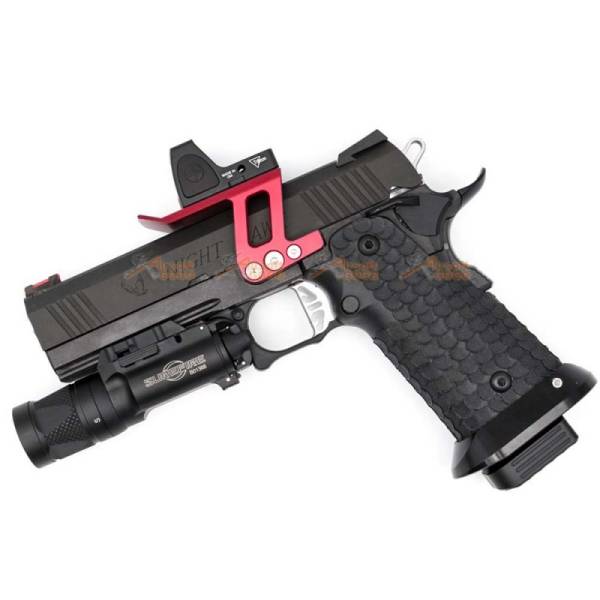 JLP Amphibious Red-Dot Sight Mount for Tokyo Marui, AW, WE, Hi-Capa, Marui Micro Pro/ Doctor/ RMR/ RTS2 GBB (Red) - Image 2