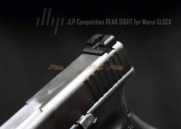 JLP Competition Rear Sight for Tokyo Marui, AW, WE G17/ G18C/ G19/ G22/ G26/ G34 GBB (Black) - Image 3