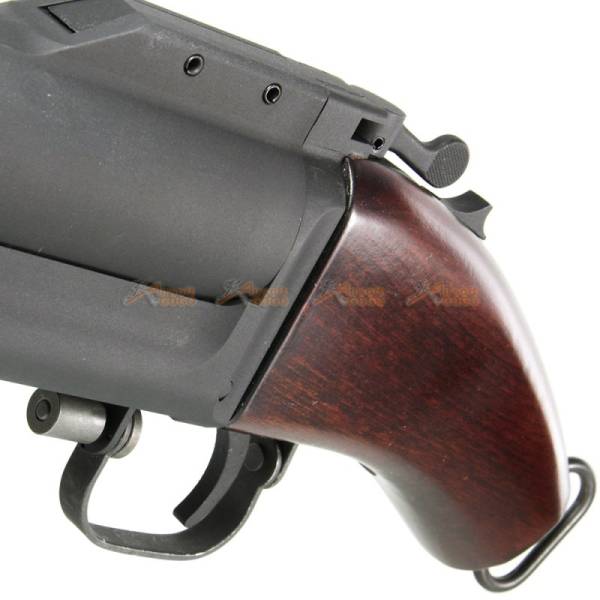 King Arms Full Metal M79 Airsoft Grenade Launcher (Type: Sawed Off / Real Wood) - Image 6