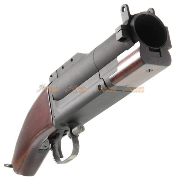 King Arms Full Metal M79 Airsoft Grenade Launcher (Type: Sawed Off / Real Wood) - Image 5