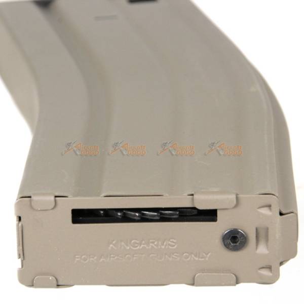 450rds Hi-Capa Magazines for Marui & King Arms M4 Series Airsoft AEG (5pcs Pack, DE) - Image 5
