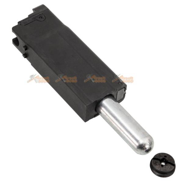 15rds CO2 Metal Magazine for King Arms M1A1 Airsoft GBBR (Black) - Image 2
