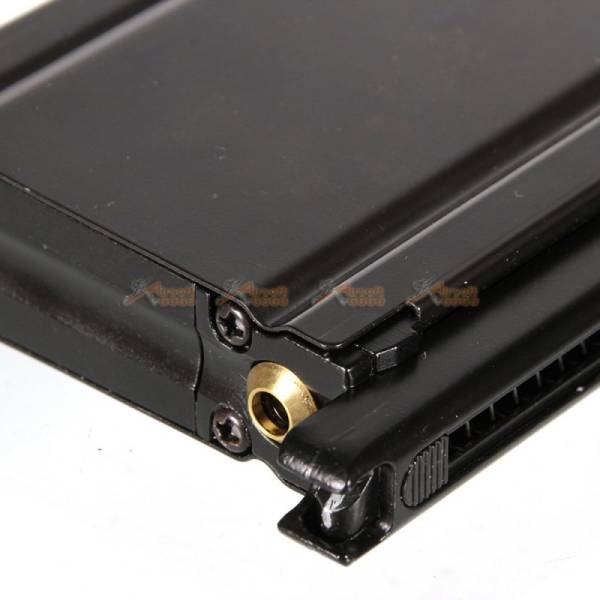 Metal 25 Round Gas Magazine for King Arms / KJW MDT M700 Series Airsoft (Black) - Image 4