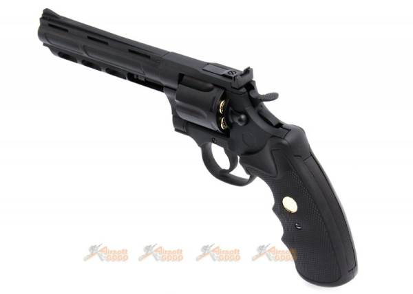 King Arms Python .357 Magnum CO2 Revolver (Black, 6-inch Barrel) - Image 2