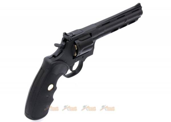 King Arms Python .357 Magnum CO2 Revolver (Black, 6-inch Barrel) - Image 3