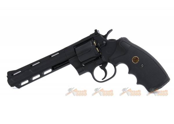 King Arms Python .357 Magnum CO2 Revolver (Black, 6-inch Barrel) - Image 5