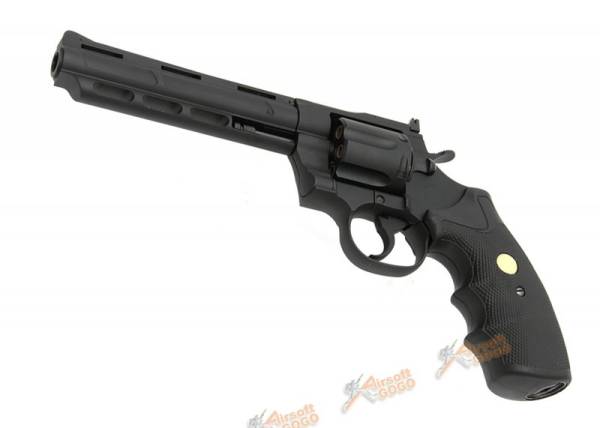 King Arms Python .357 Magnum CO2 Revolver (Black, 6-inch Barrel) - Image 4