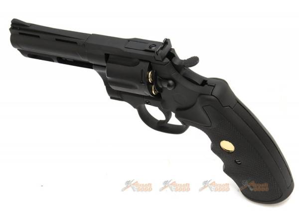 King Arms Python .357 Magnum CO2 Revolver (Black, 4-inch Barrel) - Image 3