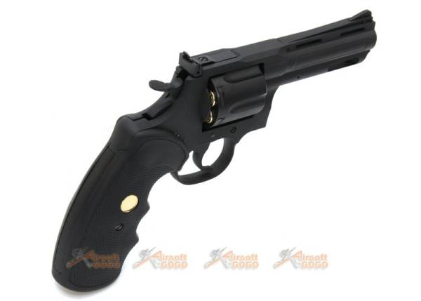 King Arms Python .357 Magnum CO2 Revolver (Black, 4-inch Barrel) - Image 5