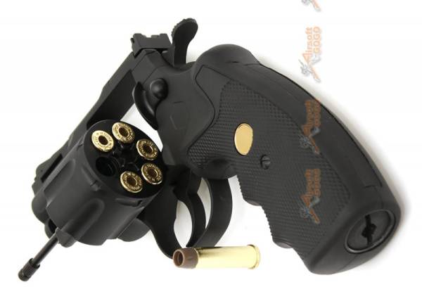 King Arms Python .357 Magnum CO2 Revolver (Black, 2.5-inch Barrel) - Image 11