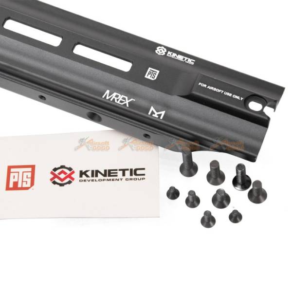 PTS Kinetic SCAR MREX M-Lok 4.9?Aluminum Rail for  VFC / WE / Marui SCAR AEG (Black) - Image 3