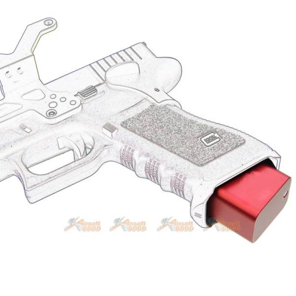 BELL G17 GBB Magazine Base (T.M Type) (Red) - Image 3