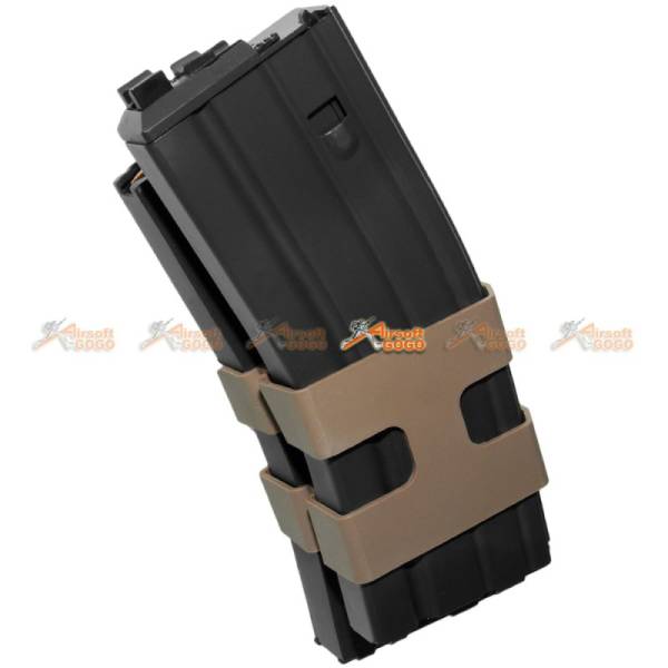 80rd Metal Double Magazine for WE M4 Airsoft GBBR (Black) - Image 2