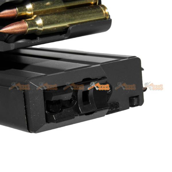 80rd Metal Double Magazine for WE M4 Airsoft GBBR (Black) - Image 7