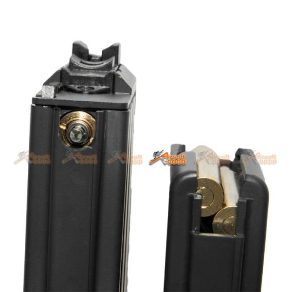 80rd Metal Double Magazine for WE M4 Airsoft GBBR (Black) - Image 6