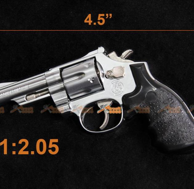 4.5" Toy 1:2.05 Scale Figure Metal Model MAGNUM M29 for Display