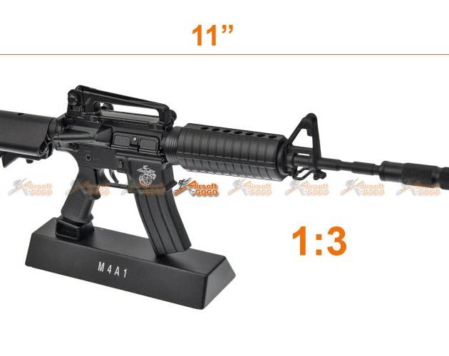 11" Toy 1:3 Scale Figure Metal Model M4A1 Carbine for Display