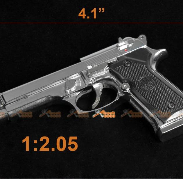 4.1" Toy 1:2.05 Scale Figure Metal Model M92FS for Display