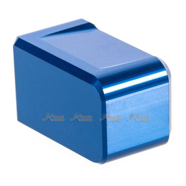 MITA Aluminium Magazine Base for Marui & WE G Series GBB (Blue, Thick Type) - Image 4