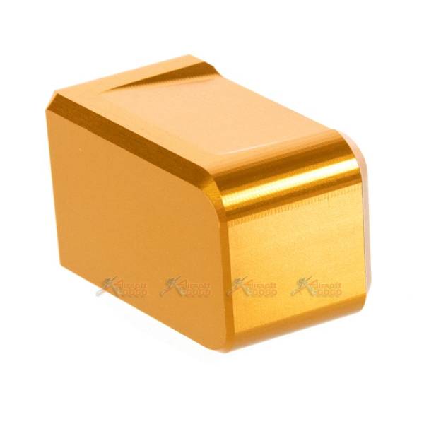 MITA Aluminium Magazine Base for Marui & WE G Series GBB (Gold, Thick Type) - Image 2