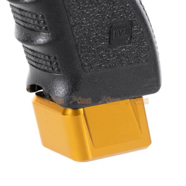MITA Aluminium Magazine Base for Marui & WE G Series GBB (Gold, Thick Type) - Image 4