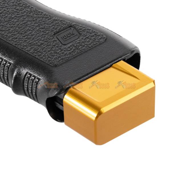 MITA Aluminium Magazine Base for Marui & WE G Series GBB (Gold, Thick Type) - Image 3