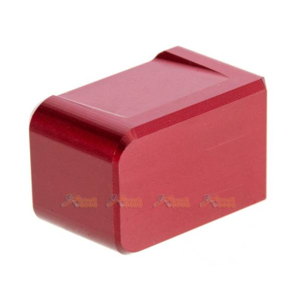 MITA Aluminium Magazine Base for Marui & WE G Series GBB (Red, Thick Type) - Image 2