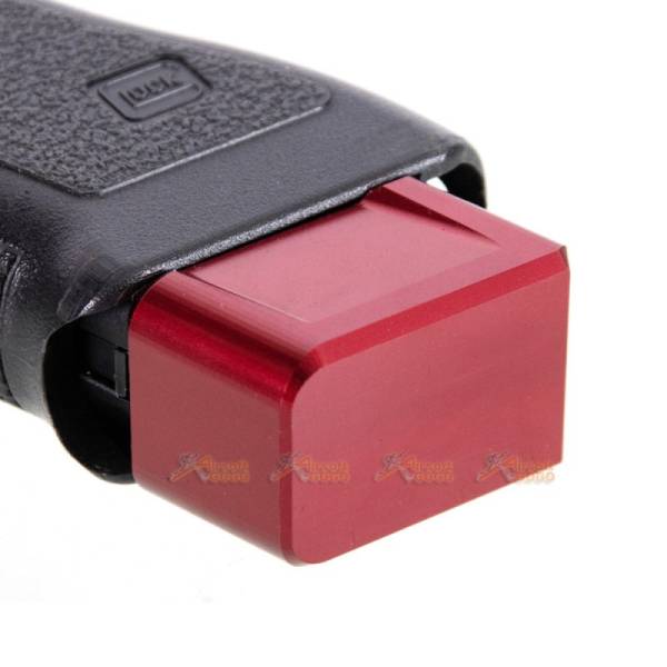MITA Aluminium Magazine Base for Marui & WE G Series GBB (Red, Thick Type) - Image 3