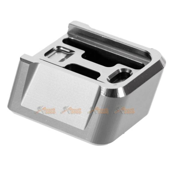 MITA Aluminium Magazine Base for Marui & WE G Series GBB (Silver, Thick Type)