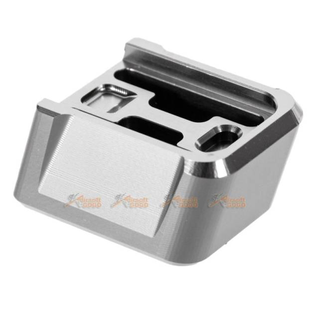 MITA Aluminium Magazine Base for Marui & WE G Series GBB (Silver, Thick Type)