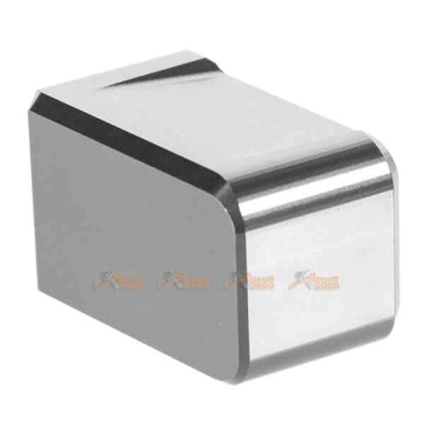 MITA Aluminium Magazine Base for Marui & WE G Series GBB (Silver, Thick Type) - Image 2